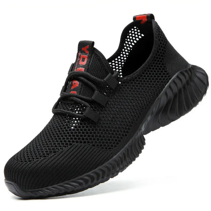 summer work sneakers breathable work shoes comfortable work shoes anti-puncture indestructible safety shoes man light work boots