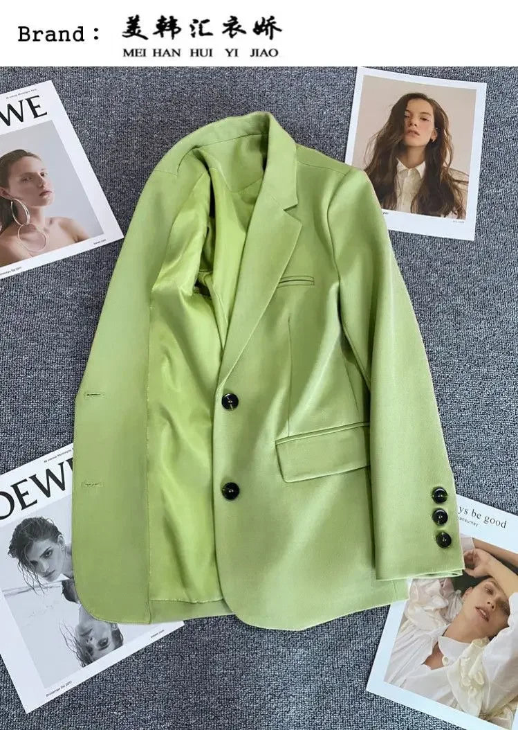 New Spring Suit 2025 Suit Jacket for Women with Small Temperament and High-end Feel Loose Casual Chic Elegant Fashion Coat Top