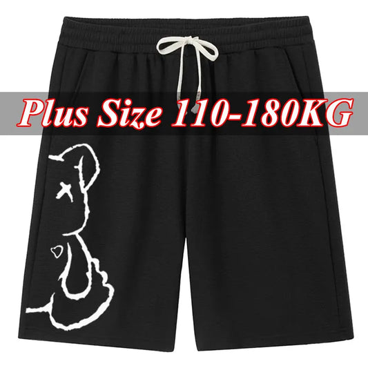 Plus Size Summer Shorts for Men 5xl 6xl 7xl Gym Sport Pants 110-180KG Running Fitness Workout Short Pants Breathable Male Shorts