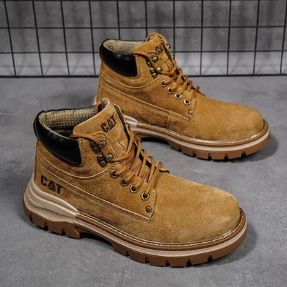 Hot Selling Winter Men Snow Boots High-quality Classic High Top Outdoor Hiking Shoes Anti Slip Thick Soled Practical Work Shoes