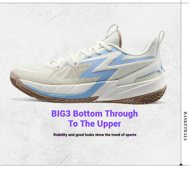 BIG3 Team 3.0 Men Basketball Shoe New Breathable Shock-Absorbing Training Rebound Non-slip Male Sneakers 672521122