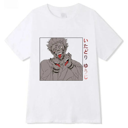 Goth Clothes Gojo Graphic Tshirt Anime Jujutsu Kaisen Funny Summer T-shirt for Women Japanese T Shirts Cartoon Woman Tshirts