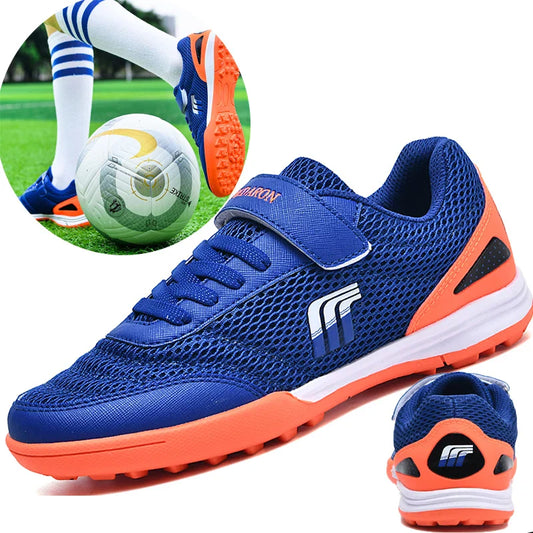 New Boys and Girls Football Shoes with Rubber Soft Nails for Comfortable and Breathable Professional Boys and Girls Football Sho