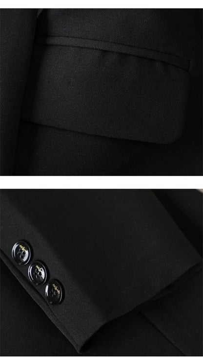 2024 New Green Blazer Women Formal Coat Female Long Sleeve Single Button Straight Jacket Office Ladies Work Wear Blazer Tops 4XL