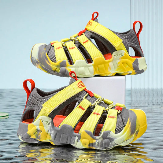 Children Sandals Boy Girls Barefoot Shoes Summer Luxury Design Kids Casual Sneaker Outdoor Beach Sports Sandals for Boy Girls