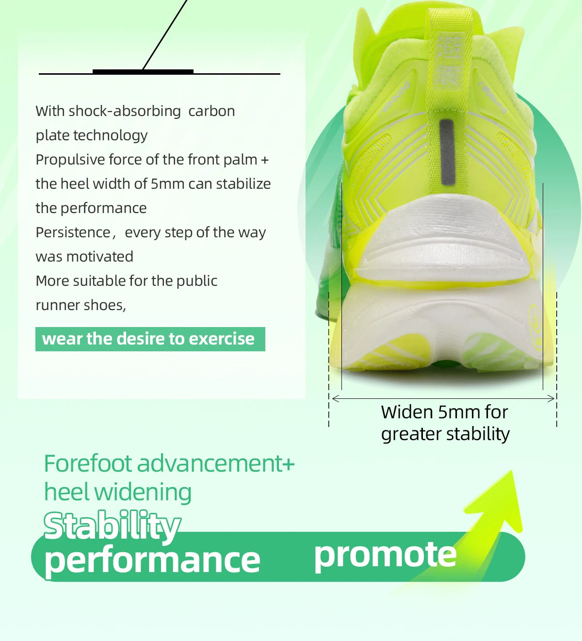Pace Beam Marathon Running Shoes for Men Anti-slip Ultra-light Rebound Athletic Shoes Carbon Plate Sport Walking Sneakers