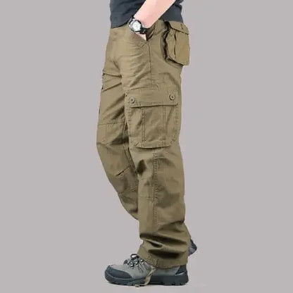 6 Pockets Tactical Cargo Pants Men's Loose Trousers Joggers  Hunting Large Size Casual Pants For Male Outdoor Work Overalls