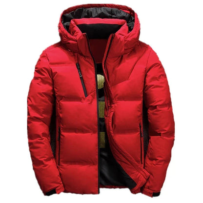 '-20 Degree Down Jacket Male Winter Parkas Men White Duck Down Jacket Hooded Outdoor Thick Warm Padded Snow Coat Oversize M-4XL