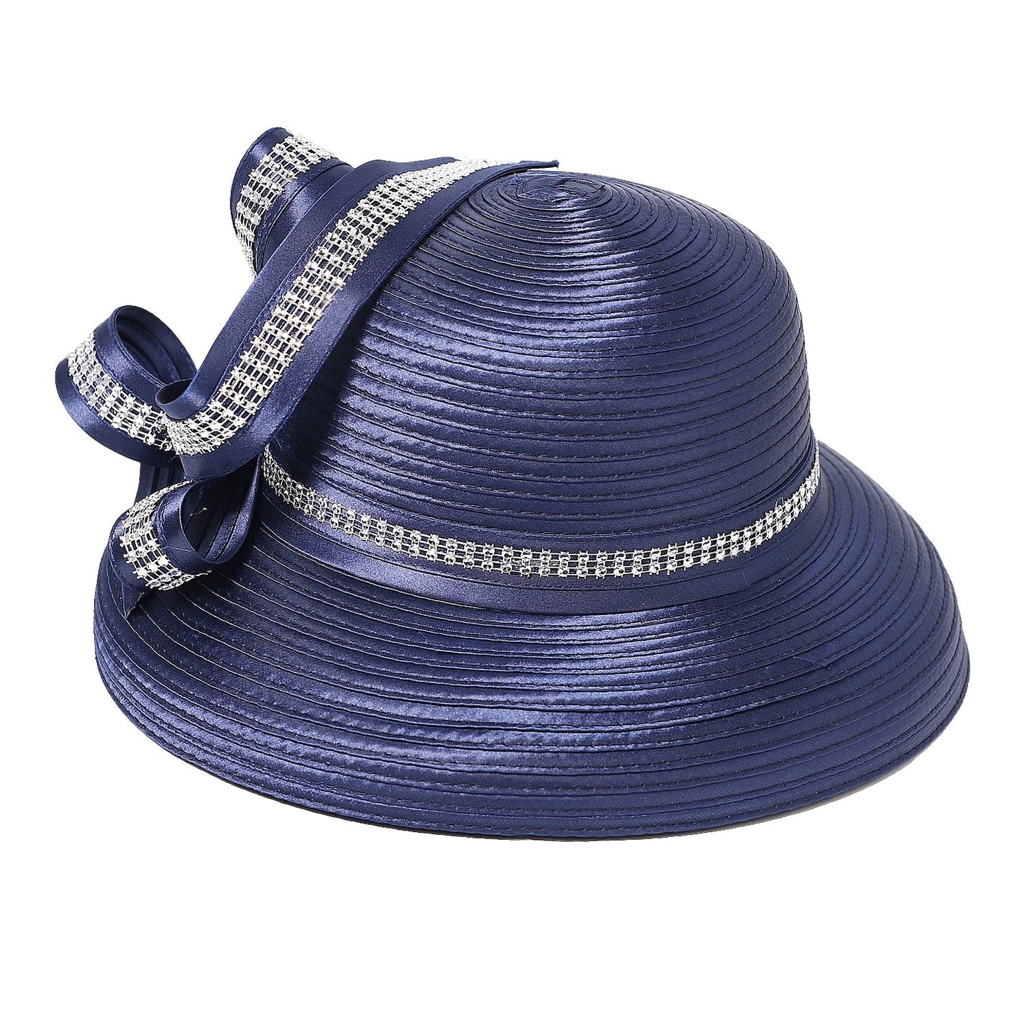 Elegant Cloth Top Hats For Women Cocktail Tea Party Dress Derby Cap Ladies Flower Wide Brim Church Fedora Black Cloche Hats