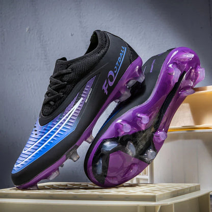 New Men Football Boots Ankle Professional Non-Slip TF/FG Soccer Shoes Boys Sneakers Match Comfortable Sports Shoes Unisex