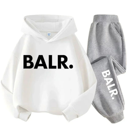 Children Hoodie Set Autumn Winter New York USA Letter Graphic Sweatshirt Pant Suit Baby Boy Girl Kid Sport Two Pieces Tracksuit