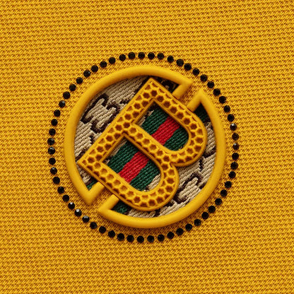 2025 New Summer Men's Business Leisure High end Fashion Boutique Embroidery Original Design Top Short sleeved Polo Shirt