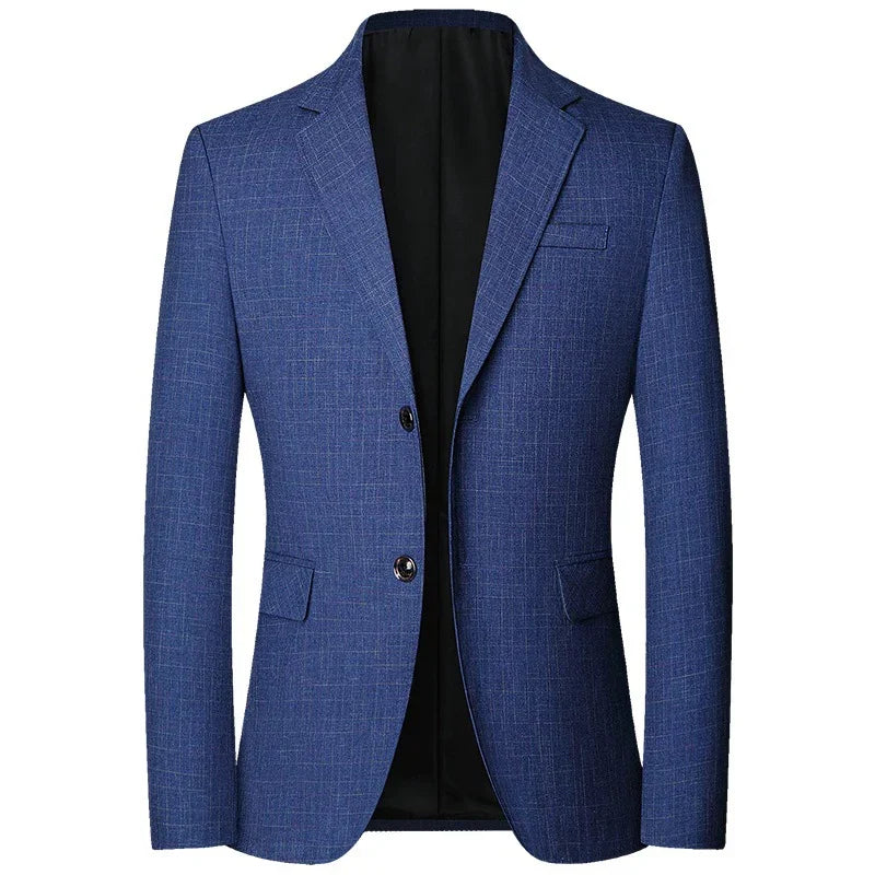 Brand 2026 Spring Mens Wedding Suits Blazer Check Autumn Single Breasted Suits Blazers Men Fashion Blazer for Mens