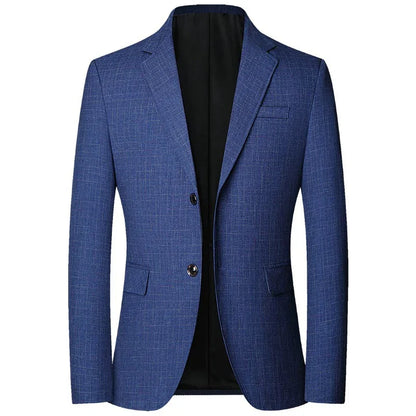 Brand 2026 Spring Mens Wedding Suits Blazer Check Autumn Single Breasted Suits Blazers Men Fashion Blazer for Mens