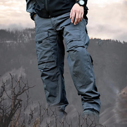 Men Military Tactics Pants Quick Dry Tactical Cargo Pants Wear-Resistant Multi-Pocket Men's Trousers Loose Combat Work Pant Male