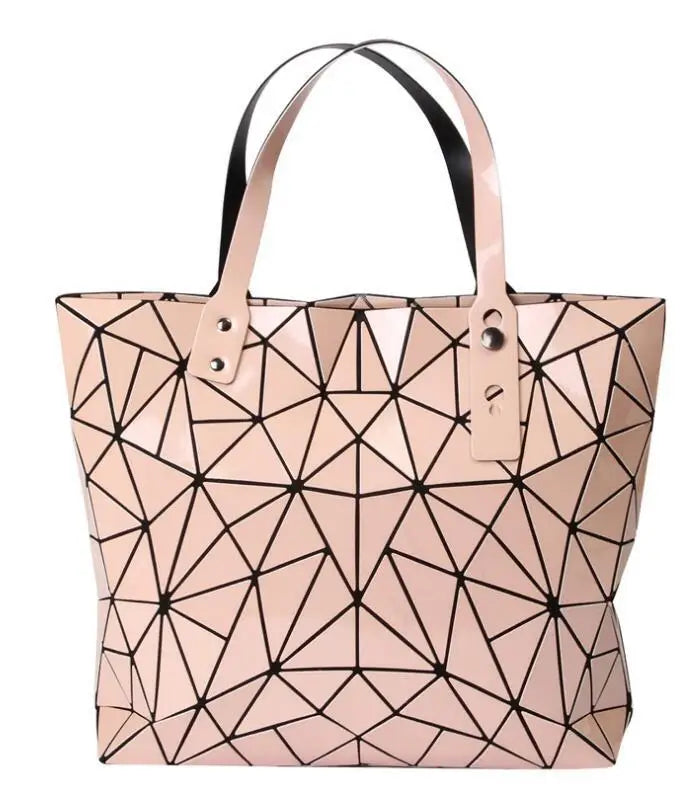 Women Bag Hot Sale 2026 Female Tote Shoulder Bag New Luxury Handbags Woman Bags Designer Geometry Hologram Top-Handle Bag