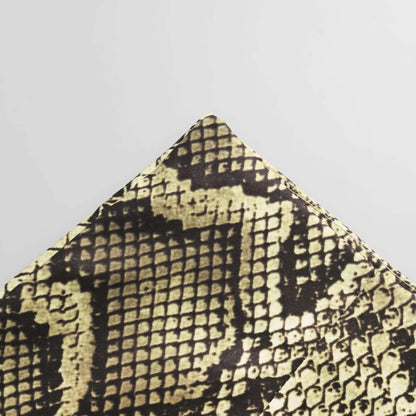 Snakeskin Printed Fashion Skirt Women's High Waist Slim Contrast Patchwork Commute Streetwear Female Vintage Y2k Skirt DDX8