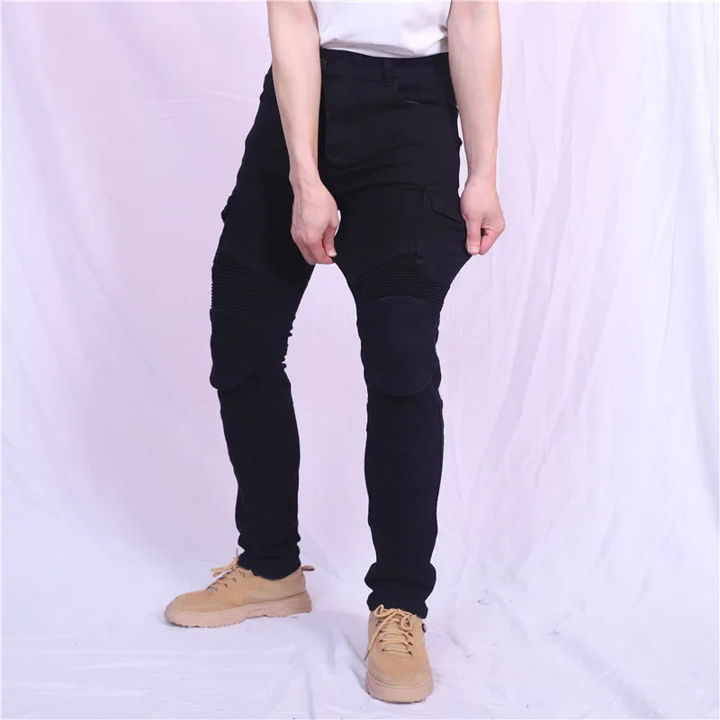 Men's Motorcycle Featherbed Jeans Standard Version Summer Riding Trousers Car Ride Comfortable Breathable Pantalones Motocicleta