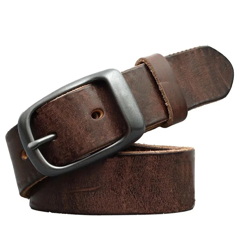Men Belt Top Quality Cow Genuine Leather Men's Belt Cowhide Strap For Male Automatic Buckle Belts For Men Alloy Buckle Belt