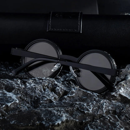 Cycling ND2-400 9 Level Adjustable Dimming Polarized Sunglasses Men Women Fishing Punk Round Glasses Eyeglasses ND Filter
