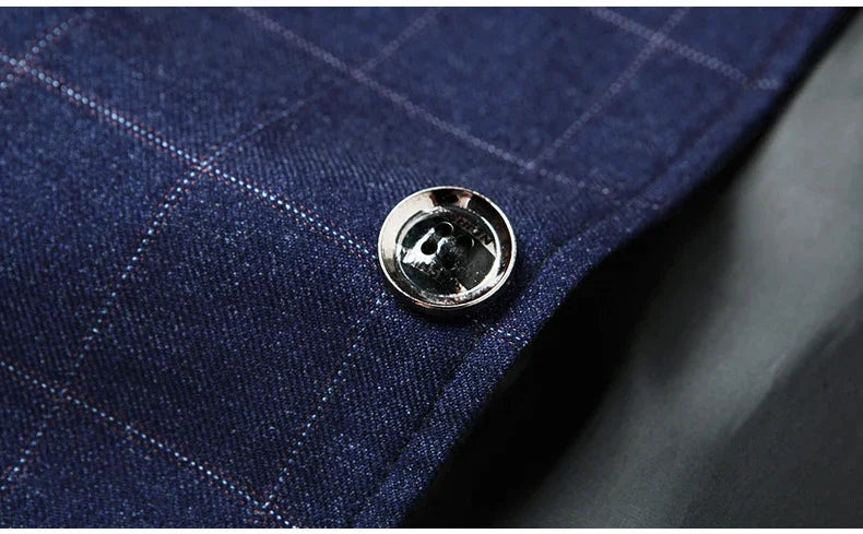 Brand Midlife Mans Blazers 2026 New Spring Autumn Plaid Design Casual Suit Men Classics Comfortable Suit Jacket Men