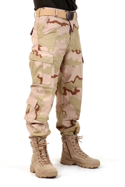 Men's Camouflage Tactical Pants Multi-Pockets Hunting Digital Camo Training  Cargo Pants New Spring  Long Trousers for Men