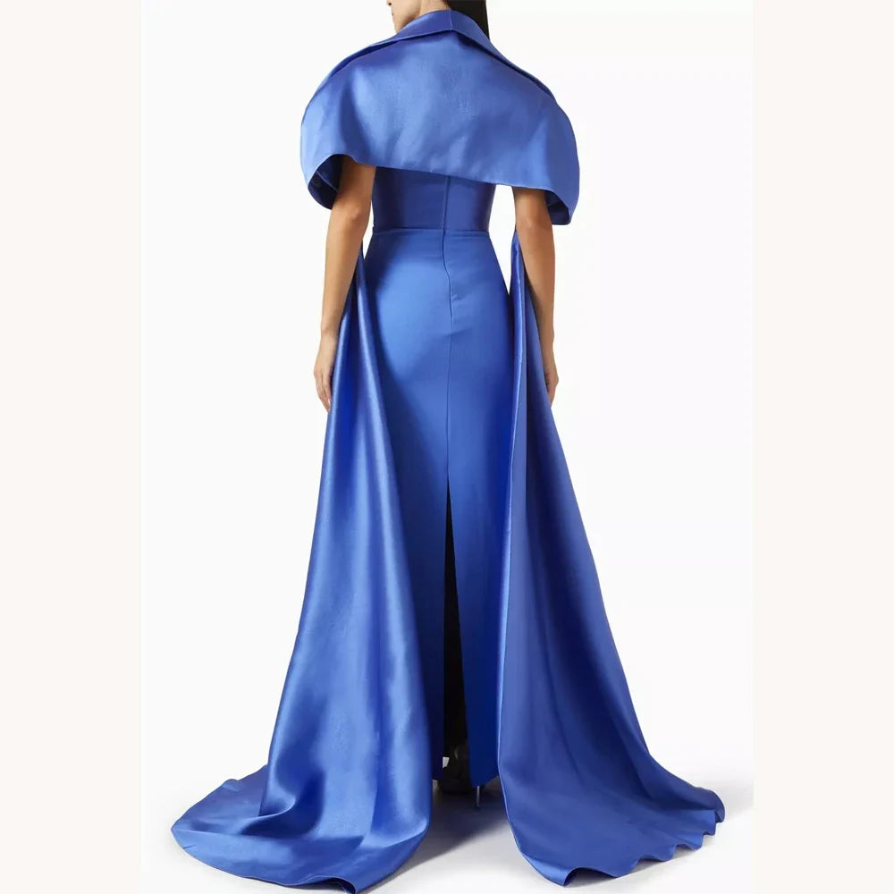 Customized Sexy Elegant Train Dress A-Line Evening Dresses Occasion Formal Exquisite High Quality Prom Party Gowns for Women
