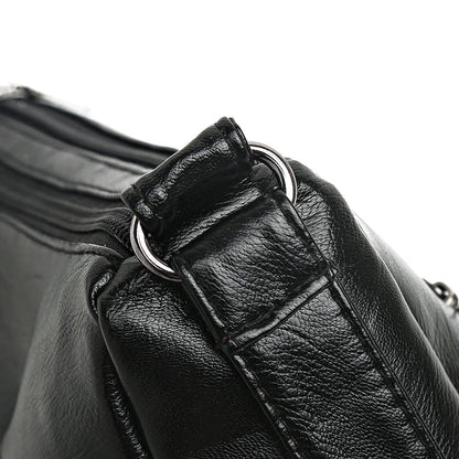 Elegant Leather One Shoulder Handbag Shopping Bag 2024 New Women's Fashion Handbag Sheepskin grain Beautiful Lady Crossbody Bag