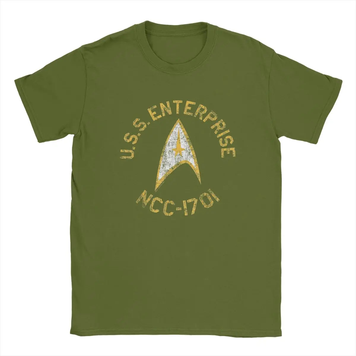Men Stars Treks Collegiate T Shirt movie tv Series Pure Cotton Clothing Casual Short Sleeve Crewneck Tees New Arrival T-Shirt
