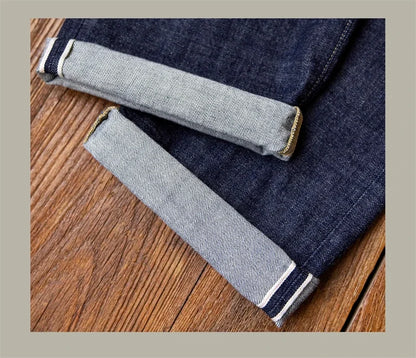 WWII Model Wide Straight Jeans One Wash 14oz Selvedge Denim