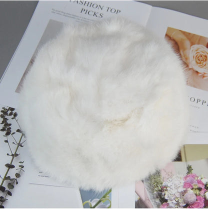 2026  Unisex Winter Russian Outdoor 100% Genuine Rabbit Fur Caps Warm Real Rabbit Fur Bomber Hat Natural Quality Rabbit Fur Hats