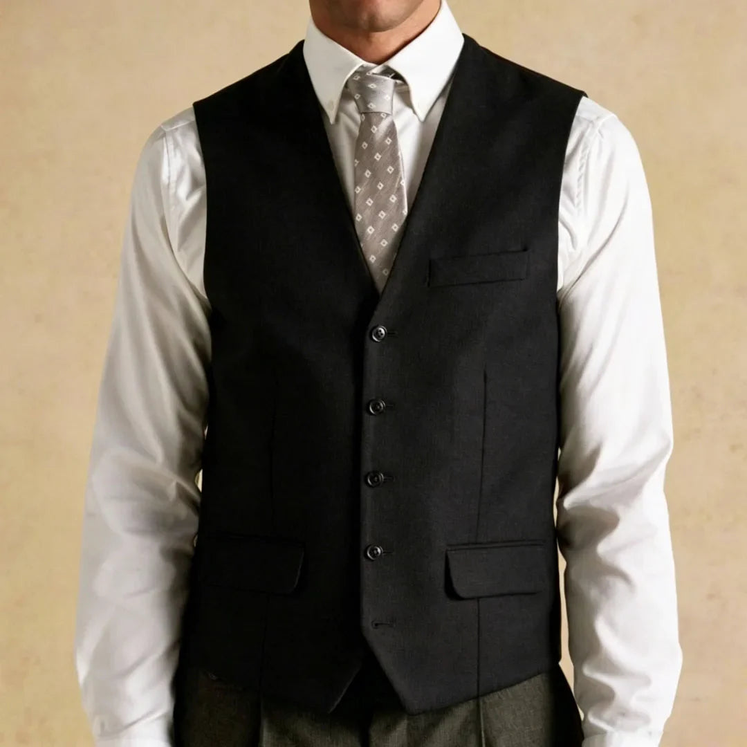 Men Vest White Solid Single Button V Neck Waistcoat For Wedding Banquet Business Party Casual Office Work Daily Men Suit Vest