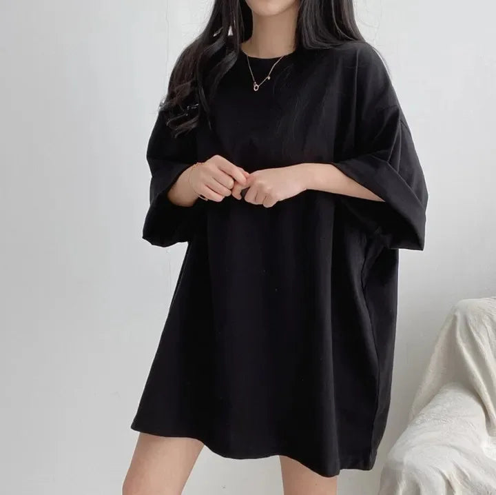 2024 Summer Women Short Sleeve T-shirts Harajuku Streetwear Female O-neck Pullover Tops Korean Style Ladies Casual Loose Tees