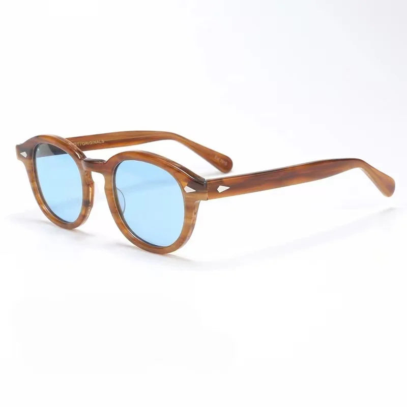 Authentic Johnny Depp LEMTOSH UV400 Driving Anti-Glare Men Women Sun Glasses Popular Square Acetate Frames Male Couple Eyewear