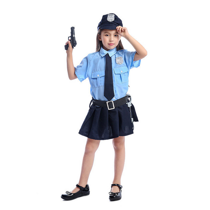 Dress Up America Police Costume for Police Officer Costume for  - Cop Uniform Set with Accessories  Party Show Gifts