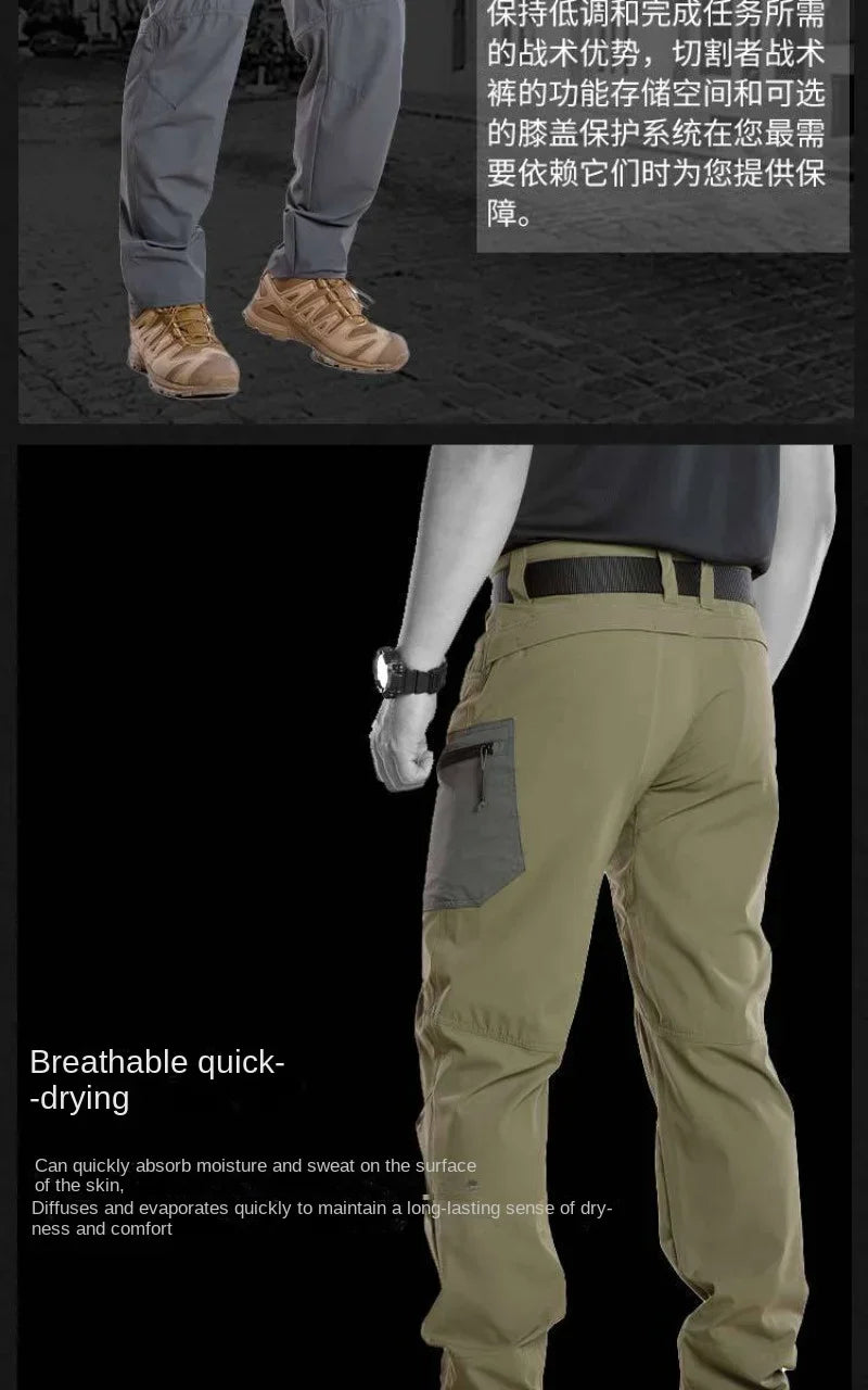 Summer Quick Drying Tactical Pants Men Outdoor Lightweight Thin Breathable Climbing Sport Hiking Pants Casual Work Trousers