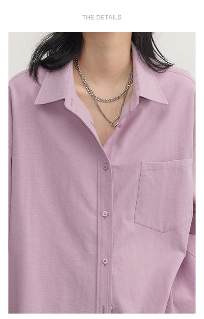 Korean Women's Long-sleeved Shirt Loose Woman Tops Fashion Woman Blouse Office Lady Coat 2025 Spring Autumn Clothing