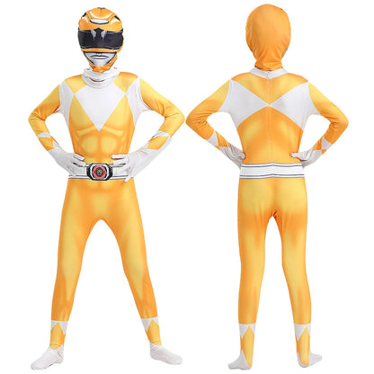 Adult Kids Superhero Power Samurai Sentai Shinkenger Rangers Costume Cosplay Adult Jumpsuit Dress Halloween Party Zentai Suits