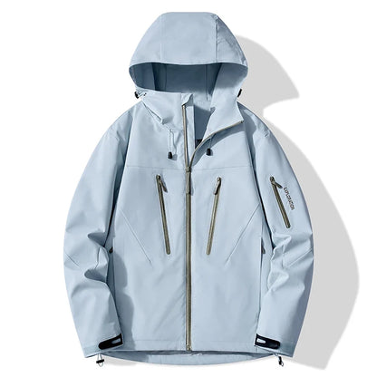 Unisex Rain Coat Hiking Camping Trekking Mountaineering Waterproof Jackets Men Women Outdoor Sporty Windproof Windbreaker