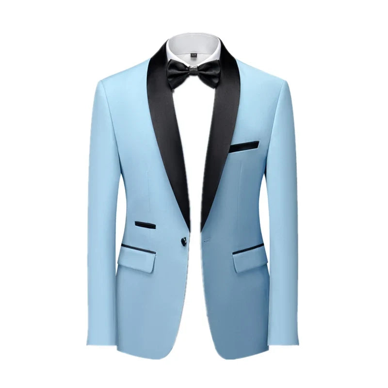 2026 Men's Skinny Terno Masculino, Formal Slim Fit Tuxedo Prom Suit / Male Groom Wedding Blazers High Quality Dress Jacket Coat