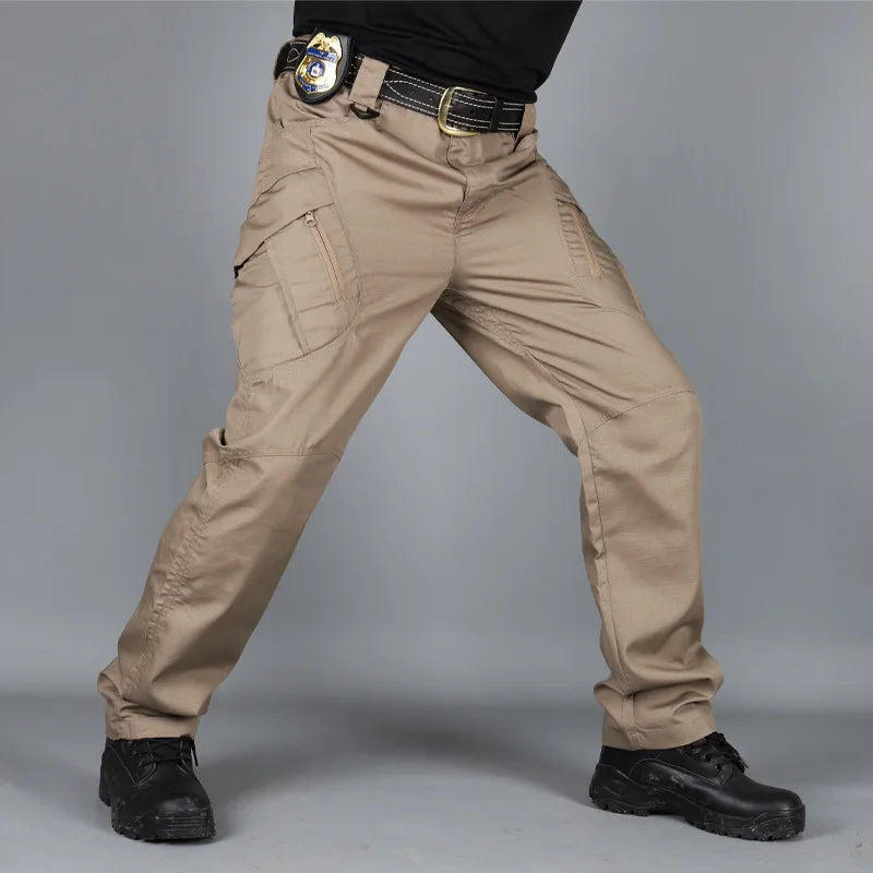 Men's Cargo Pants Multi Pocket Tactical Men Pants Casual Military Army Combat Trousers Waterproof Hiking Pants Plus Size 6Xl