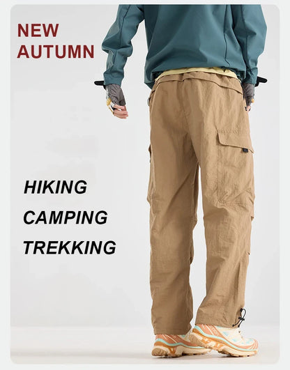 Men's Water-repellent Hiking Pants Scratch Resistance Fashion Cargo Pants Breathable Trousers Fishing Camping Pants