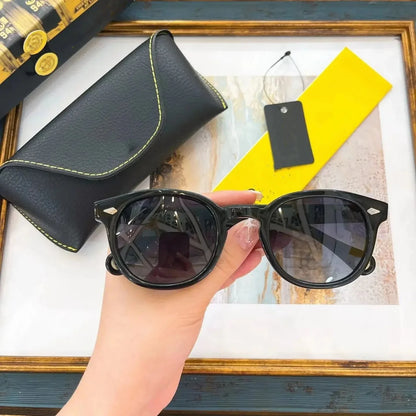 Authentic Johnny Depp LEMTOSH UV400 Driving Anti-Glare Men Women Sun Glasses Popular Square Acetate Frames Male Couple Eyewear