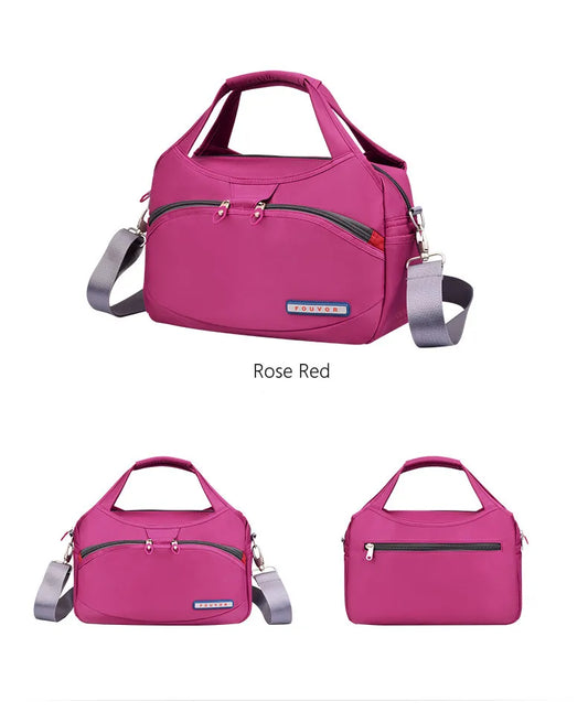 Women's Nylon Bag 2025 New Fashion Large Capacity Shoulder Bags Oxford Handbag Ladies Casual Travel Canvas Tote 2587-10