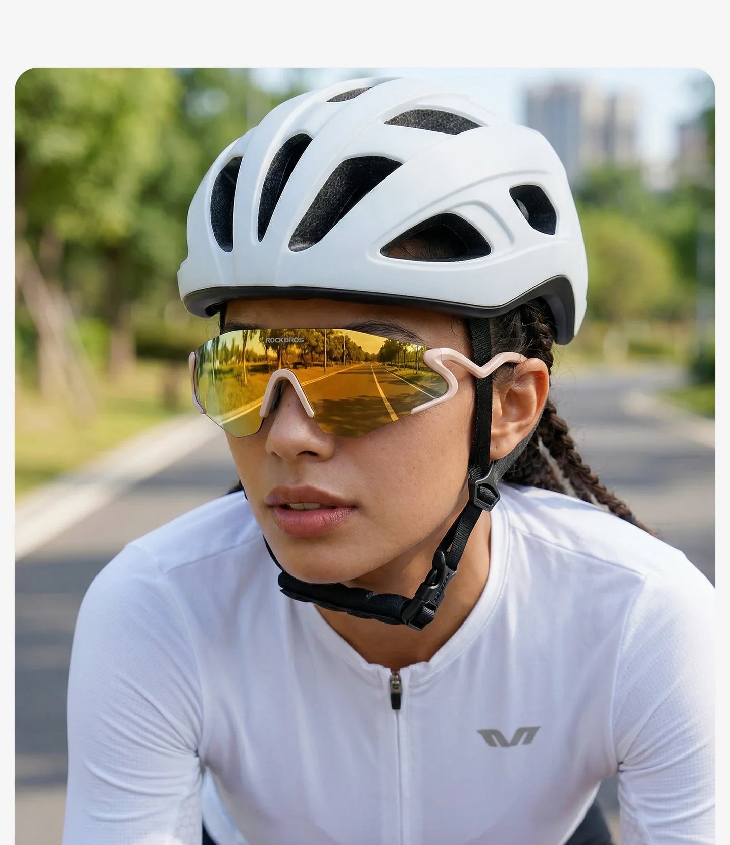 Photochromic Cycling Glasses Windproof Dustproof UV400 Protection Glasses Cycling Outdoor Sports Sunglasses Unisex