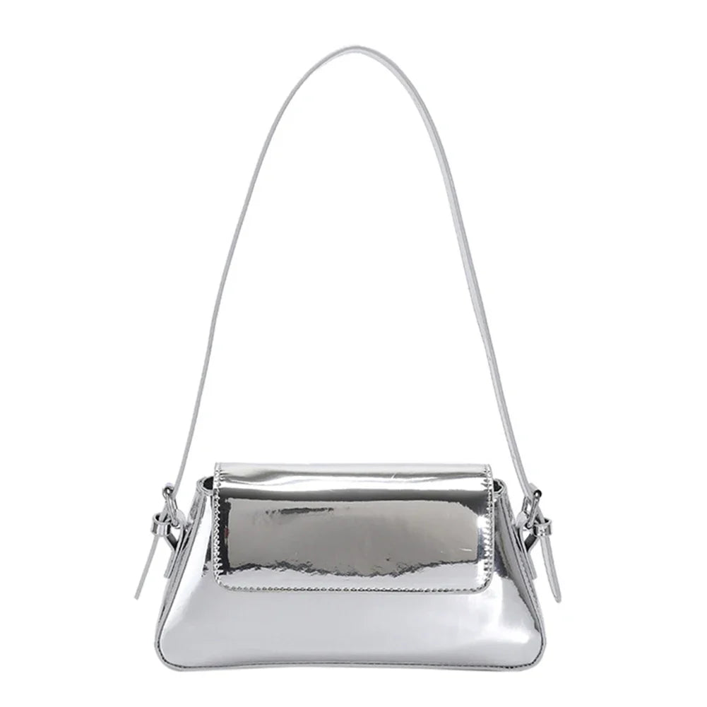 Women Shiny Crossbody Bag Elegant Sparkle Shoulder Bags Clutch Bag Fashion Chain Tote Handbag Ladies Chic Evening Wedding Clutch