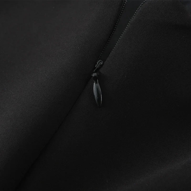 Women Fashion Solid Lace Up Backless Zipper Mini Dress Vintage Straps Square Collar Female Chic Lady Dresses