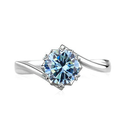 Black Pink Moissanite Women Rings S925 Sterling Silver Jewelry For Wedding Engagement Ring With Certified Women's Ring