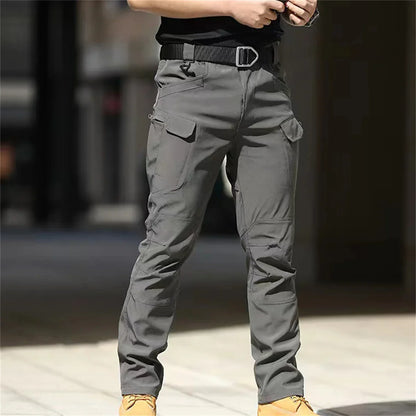 Plus Size Men's Elastic Tactical Pants Camping Hiking Fishing Trekking Climbing Outdoor Trousers Quick Dry Sports