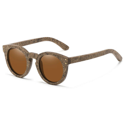 Brand coconut fiber sunglasses Eco-friendly  new wood,made  polarized UV400 protection natural degradation glasses 8242